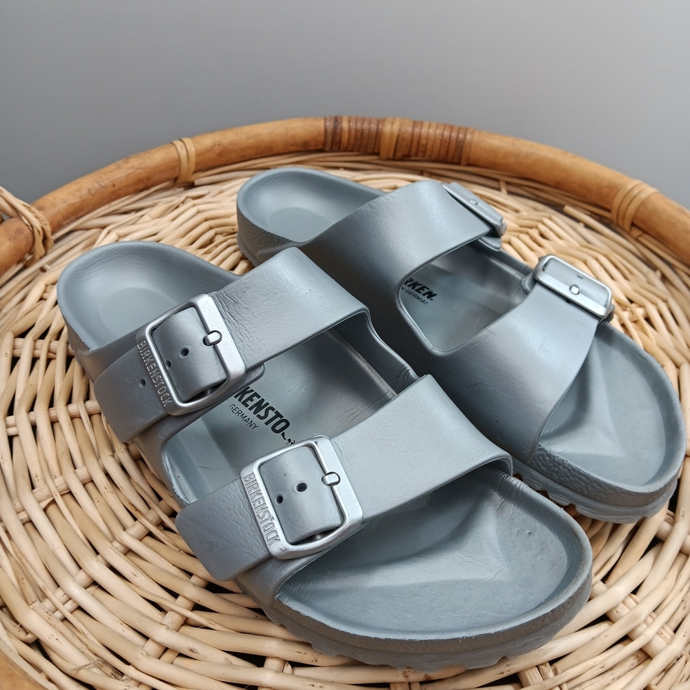 Birkenstock Arizona EVA Slide Sandals in Gray